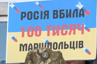 1 1 - Жителі Маріуполя вийшли на мирну акцію протесту проти псевдореферендуму. Відео - rai.ua