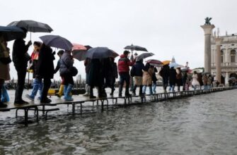 109640075 hi057946699 - Висока вода знову прийшла до Венеції. Відео - rai.ua