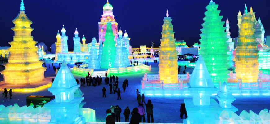 harbin festival 2012 15 - Фестиваль льоду та снігу повернувся до китайського Харбіна. Відео - rai.ua