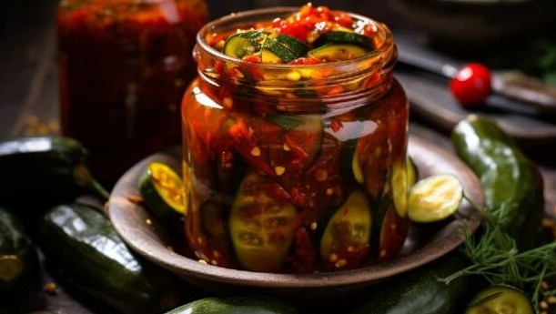 salat z kabachkiv - Смачні історії: рецепт маринованих кабачків з кетчупом чілі - rai.ua