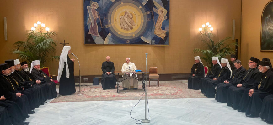 u vatykani vidbulasia zustrich iepyskopiv synodu ugkts iz papoiu frantsyskom - У Ватикані відбулася зустріч єпископів Синоду УГКЦ із Папою Франциском - rai.ua