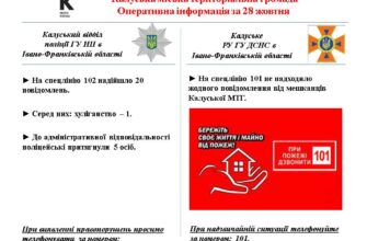 В Калуші на спецлінію 102 надійшло 20 повідомлень від мешканців громади