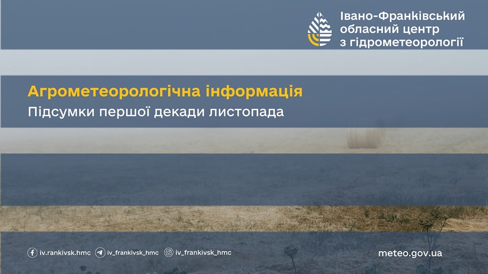 agro - Інформація про агрометеорологічні умови на Івано-Франківщині у листопаді 2024 - rai.ua