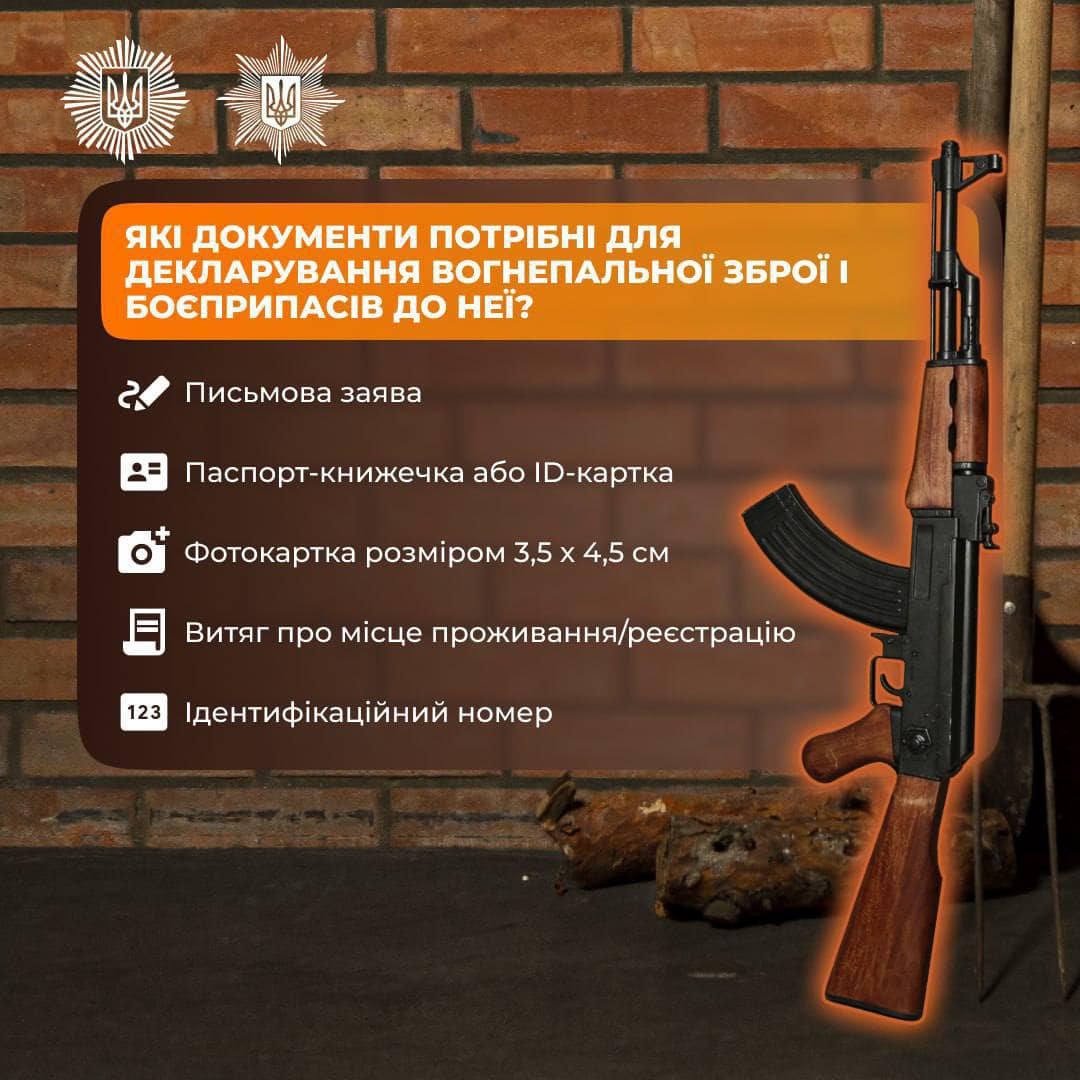 iaki - Які документи потрібні, щоб задекларувати вогнепальну зброю? - rai.ua