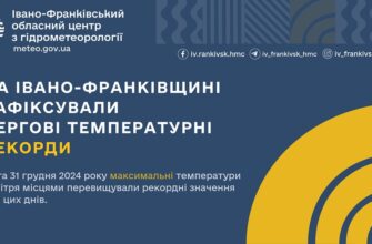 На Івано-Франківщині зафіксовано температурні рекорди