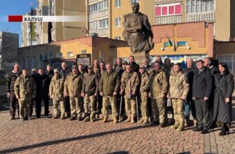 Калуська громада вшанувала захисників Донецького аеропорту. Відео