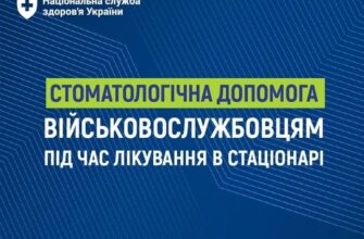 НСЗУ: безоплатна стоматологічна допомога військовослужбовцям в стаціонарі