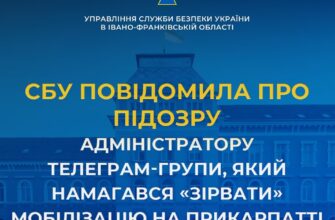 «Зірвати» мобілізацію: СБУ повідомила про підозру адміністратору Телеграм-групи