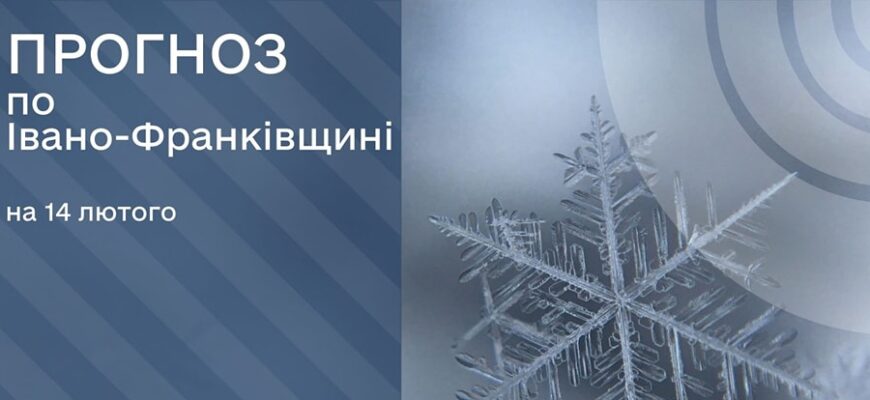 Прогноз погоди на 14 лютого 2025 року