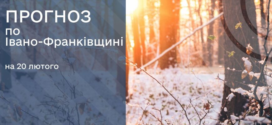 Прогноз погоди на 20 лютого 2025 року