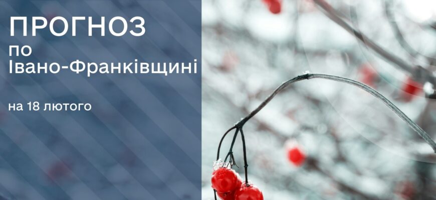 Прогноз погоди на 18 лютого 2025 року