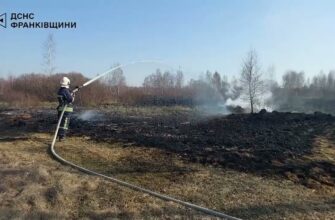 У Калуському районі через пожежу сухостою постраждала людина