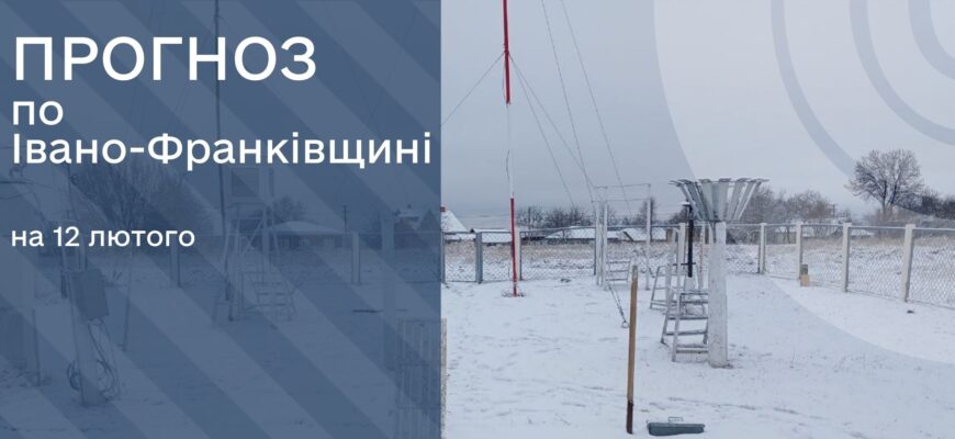 Прогноз погоди на 12 лютого 2025 року
