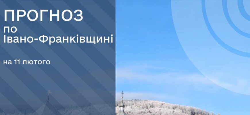 Прогноз погоди на 11 лютого 2025 року