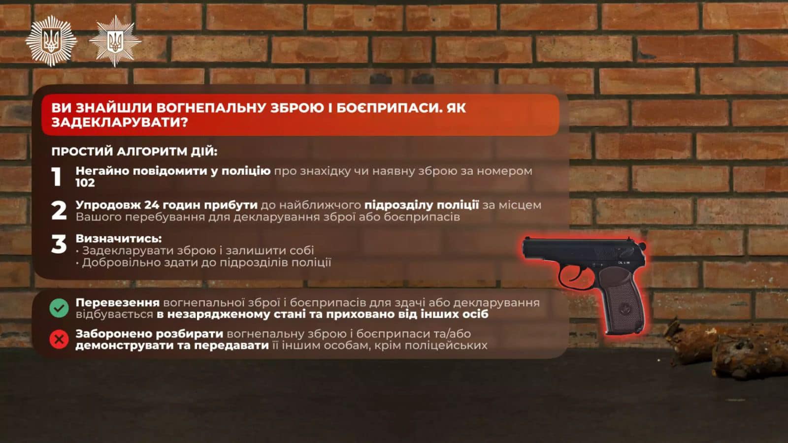 zb3 - За три місяці громадяни задекларували понад 80 одиниць зброї - rai.ua