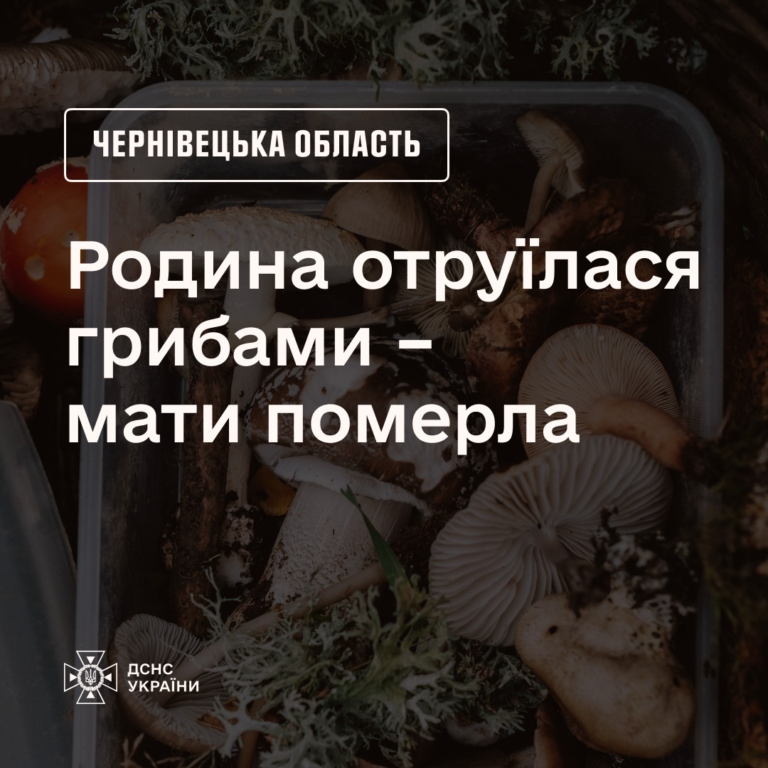 maty - На Буковині родина отруїлася грибами: мати померла, батько й син у лікарні - rai.ua