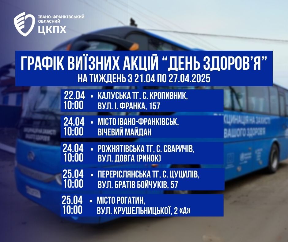 grafiu - Графік виїзних акцій «День здоров’я» - rai.ua
