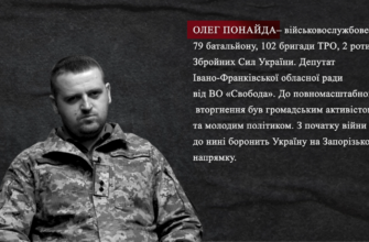 Військовослужбовець Олег Понайда