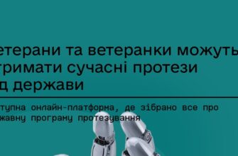 Ветерани можуть отримати сучасні протези від держави
