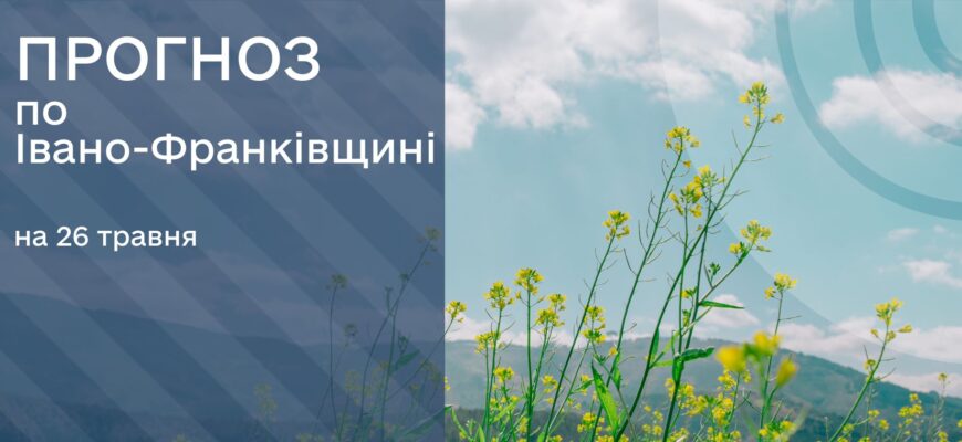 Прогноз погоди на 26 травня 2025 року