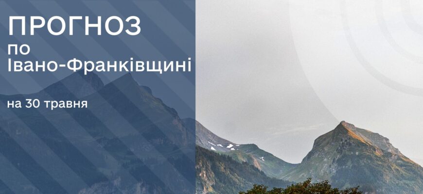 Прогноз погоди на 30 травня 2025 року