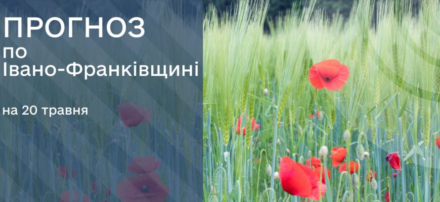 Прогноз погоди на 20 травня 2025 року