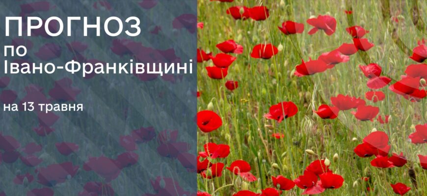 Прогноз погоди на 13 травня 2025 року