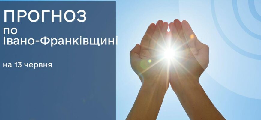 Прогноз погоди на 13 червня 2025 року
