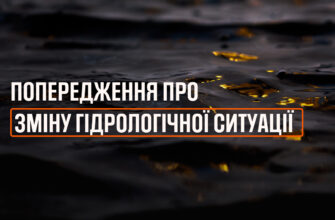 Попередження про зміну гідрологічної ситуації