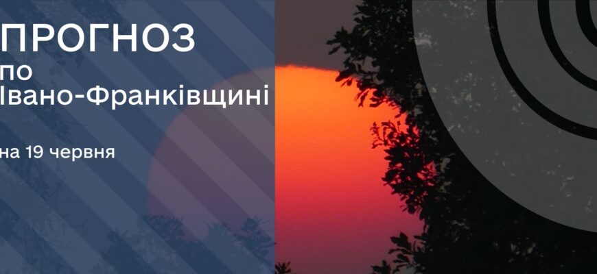 Прогноз погоди на 19 червня 2025 року