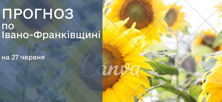 Прогноз погоди на 27 червня 2025 року