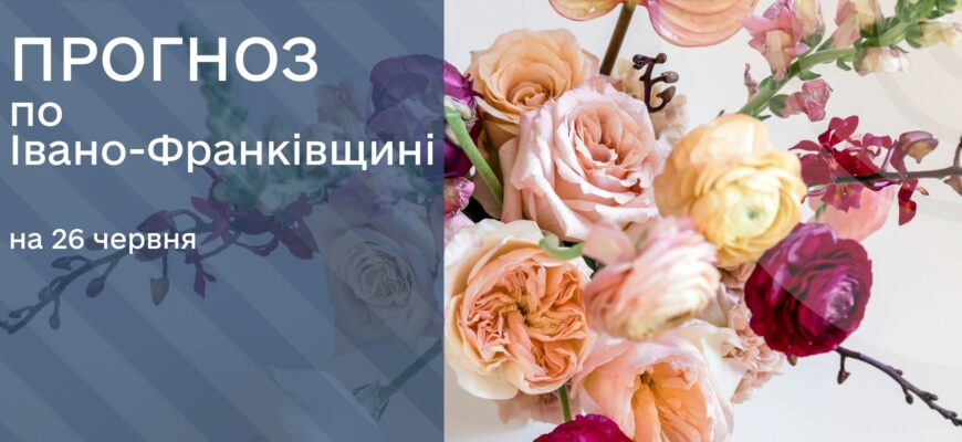 Прогноз погоди на 26 червня 2025 року