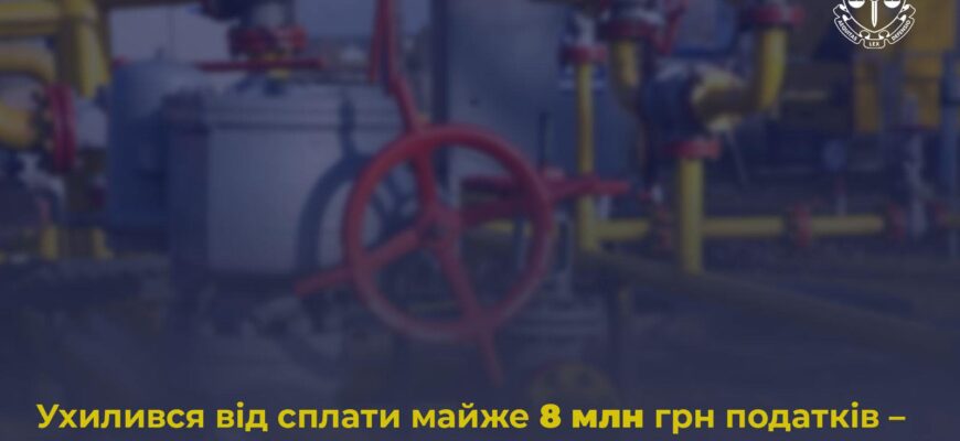 Ухилився від сплати майже 8 млн грн податків – судитимуть керівника компанії з постачання газу