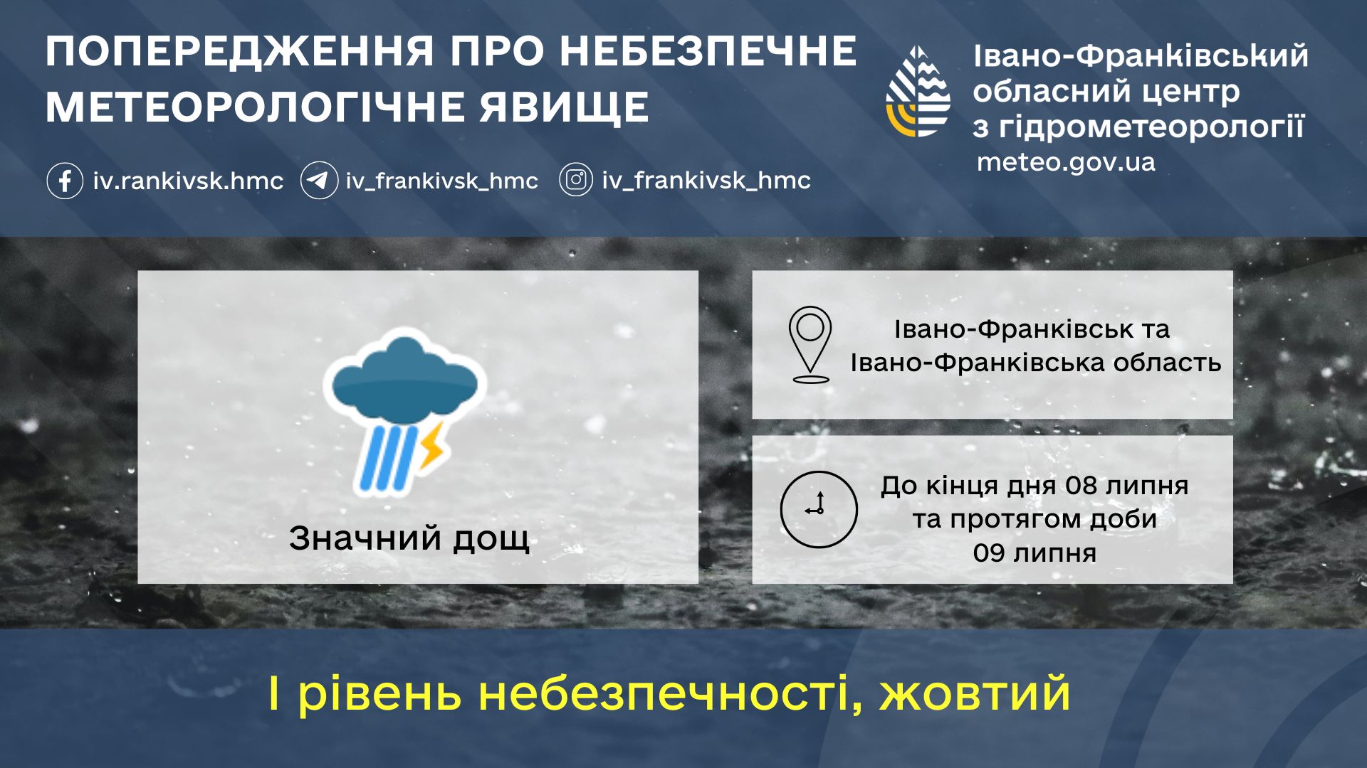 doshr - Попередження про небезпечні метеорологічні явища - rai.ua