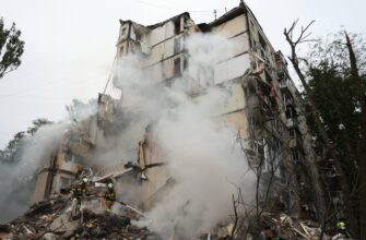 Міністр внутрішніх справ України Ігор Клименко на місці удару рф по Києву