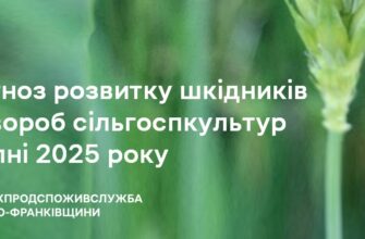 Розроблено Прогноз розвитку шкідників у липні 2025 року