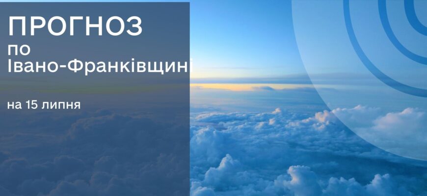 Прогноз погоди на 15 липня 2025 року