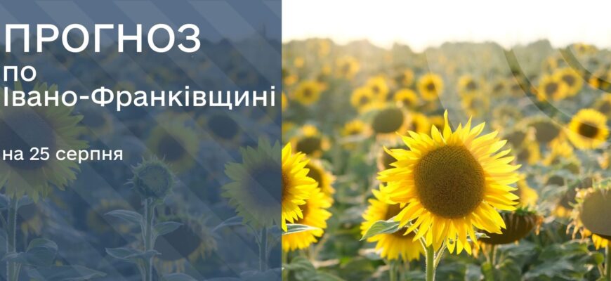 Прогноз погоди на 25 серпня 2025 року