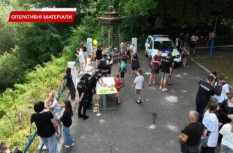 Правоохоронці Прикарпаття завітали до літнього табору на Городенківщині. Відео