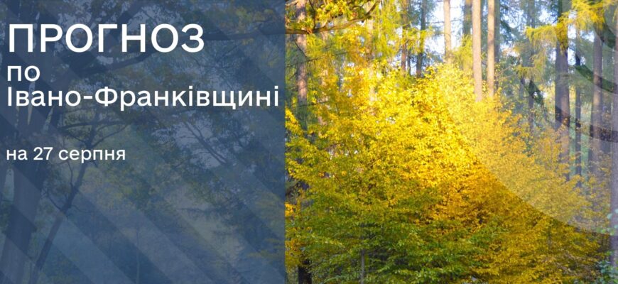 Прогноз погоди на 27 серпня 2025 року