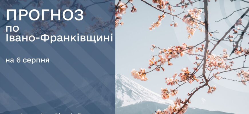 Прогноз погоди на 6 серпня 2025 року