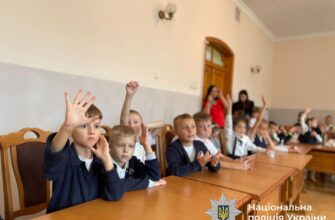 Ювенальні поліцейські провели заняття для школярів про ПДР
