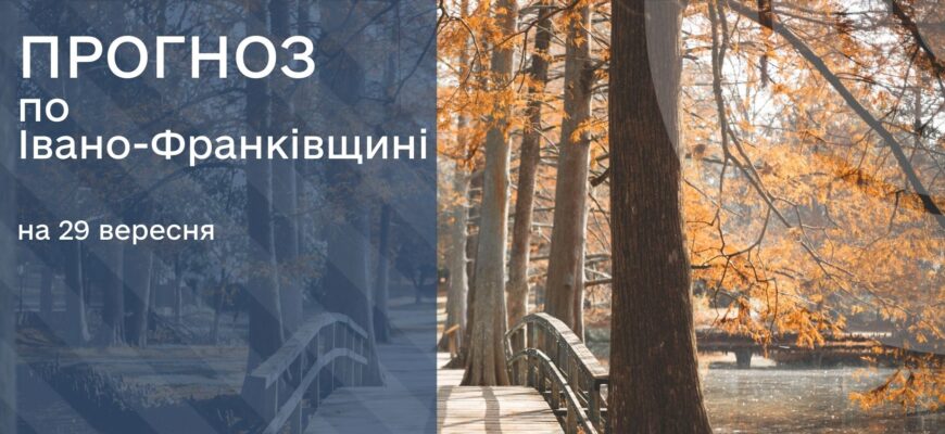 Прогноз погоди на 29 вересня 2025 року