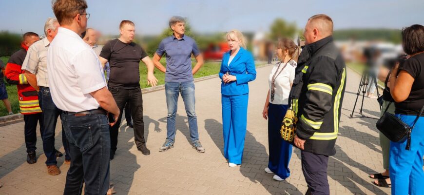 Світлана Онищук відвідала Калуш після російського обстрілу