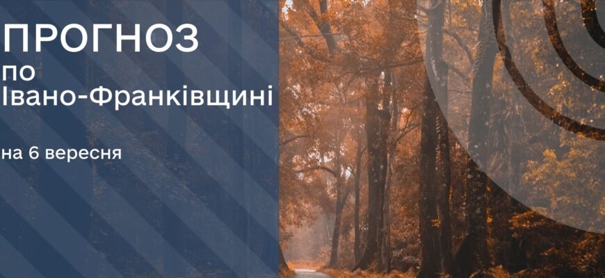 Прогноз погоди на 6 вересня 2025 року