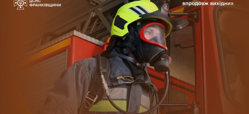 Прикарпаття: впродовж вихідних рятувальники ліквідували 19 пожеж