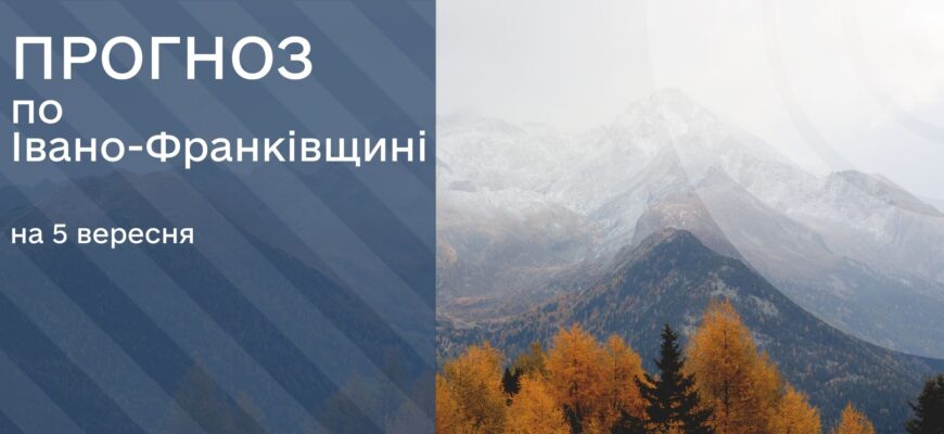 Прогноз погоди на 05 вересня 2025 року