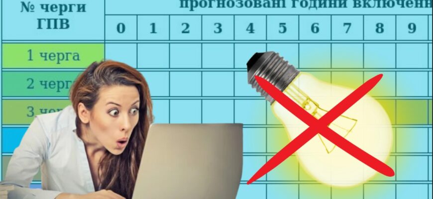 Що таке черги відключень - пояснює Міненерго