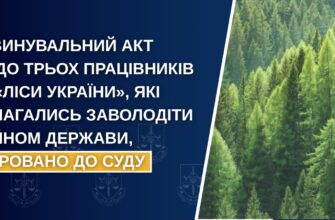 Скеровано до суду обвинувальний акт щодо трьох працівників ДП «Ліси України
