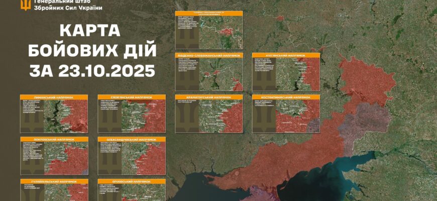 Оперативна інформація станом на 24.10.2025 щодо російського вторгнення